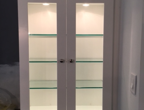 Custom Display Cabinet Installed